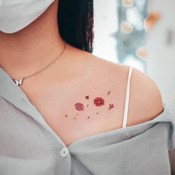 Impressive Ladies Cute Simple Tattoo