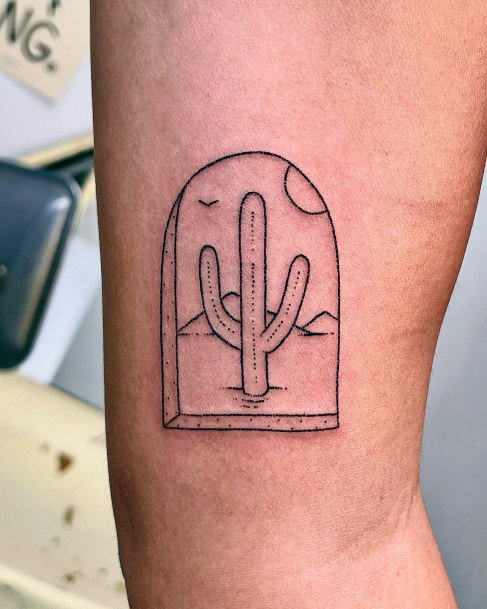 Impressive Ladies Desert Tattoo