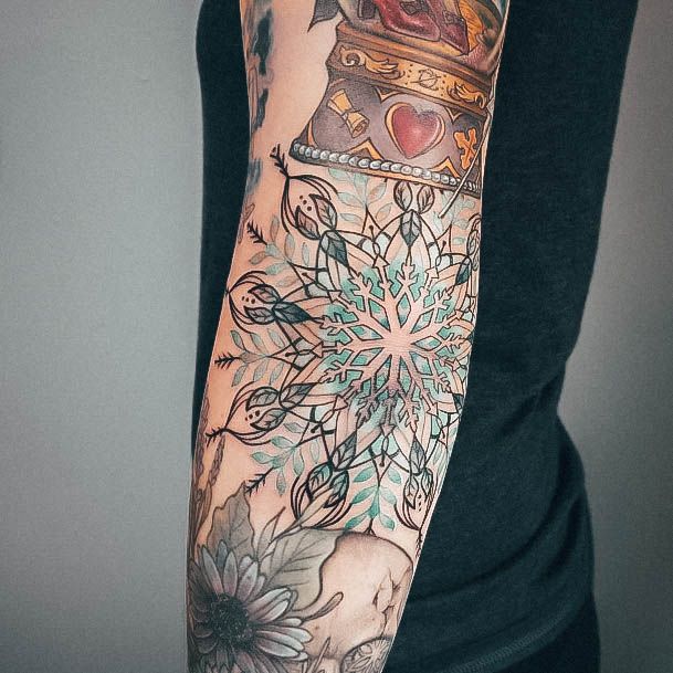 Impressive Ladies Elbow Tattoo