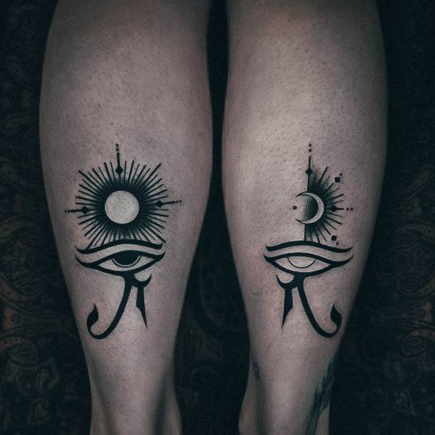 Impressive Ladies Eye Of Horus Tattoo