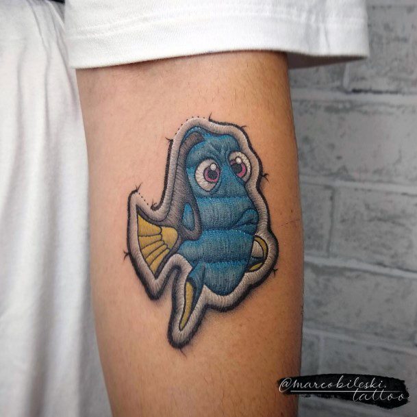 Impressive Ladies Finding Nemo Tattoo