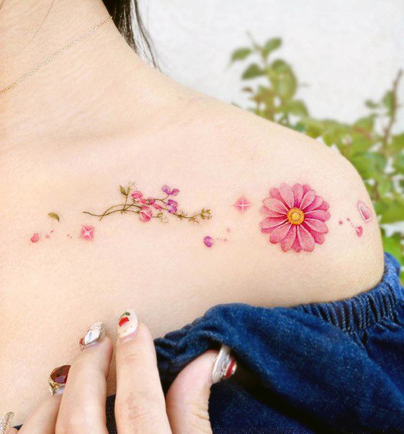 Top 100 Best Flower Petal Tattoos For Women Delicate Floral Ideas