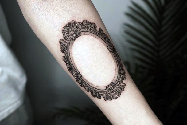 Impressive Ladies Frame Tattoo