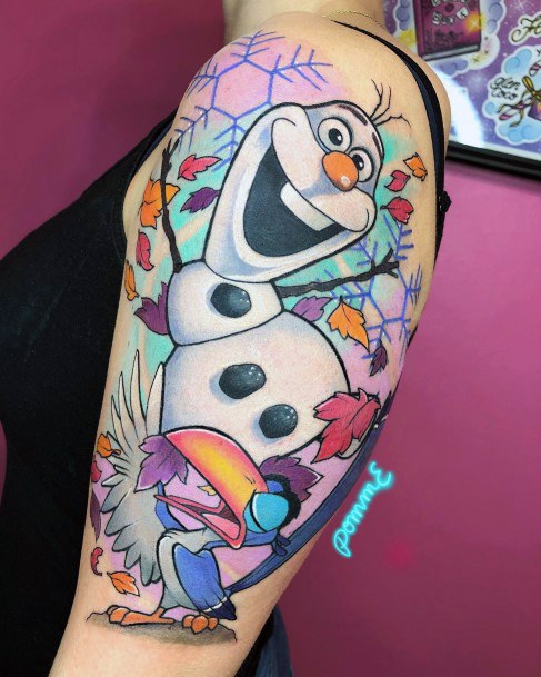 Impressive Ladies Frozen Tattoo