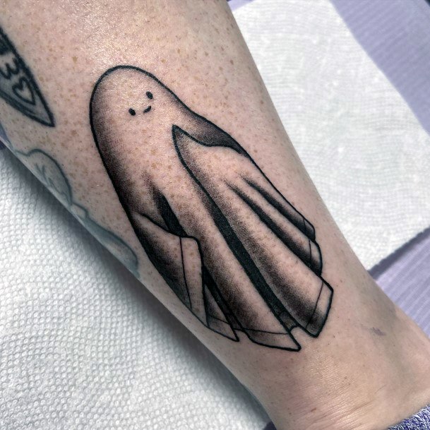 Impressive Ladies Ghost Tattoo