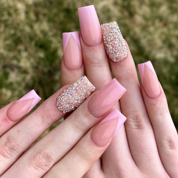 Impressive Ladies Glitter Nail