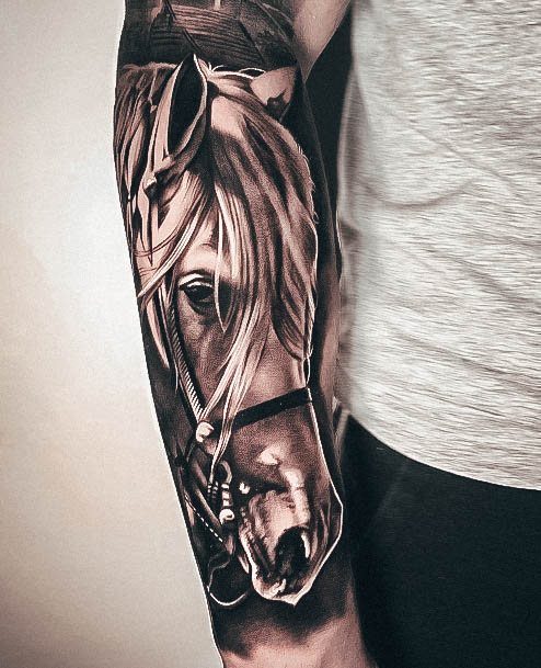 Impressive Ladies Horse Tattoo