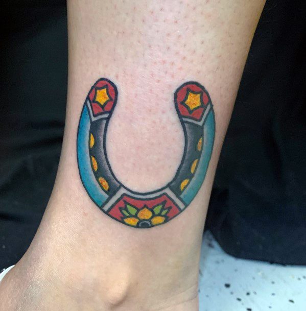 Impressive Ladies Horseshoe Tattoo