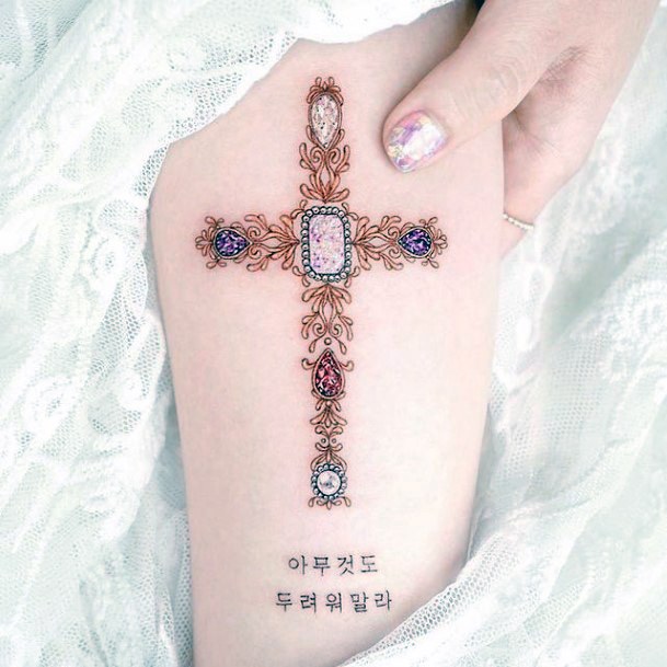 Impressive Ladies Jewelry Tattoo