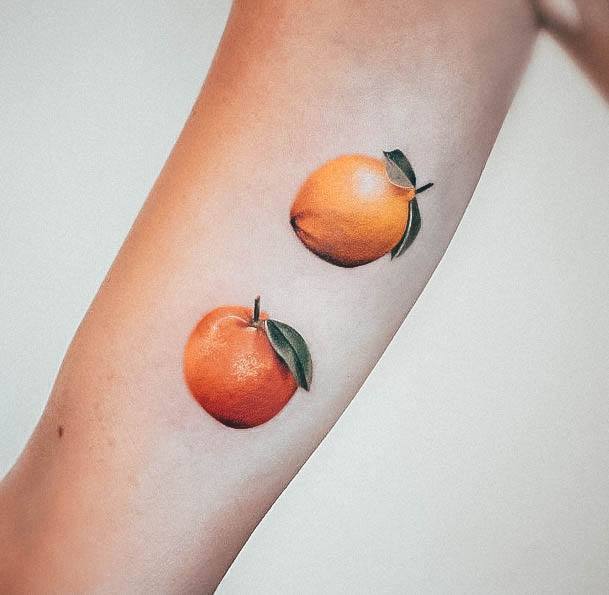 Impressive Ladies Lemon Tattoo