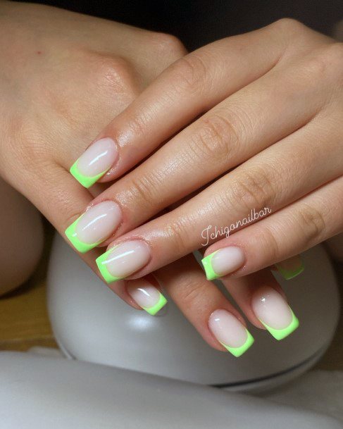 Impressive Ladies Light Green Nail