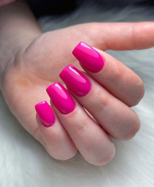 Impressive Ladies Magenta Nail