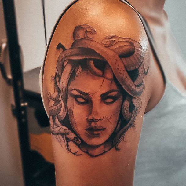 Impressive Ladies Medusa Tattoo