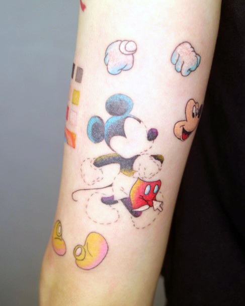 Impressive Ladies Mickey Mouse Tattoo