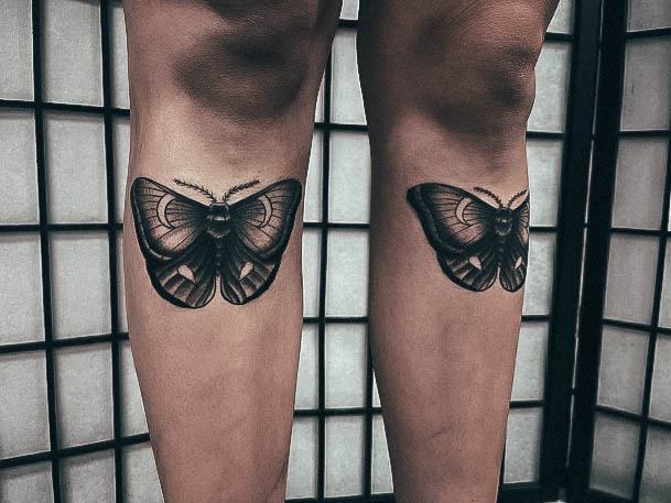 Impressive Ladies Moth Tattoo