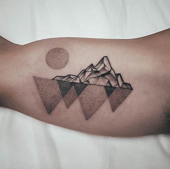 Impressive Ladies Mountain Tattoo