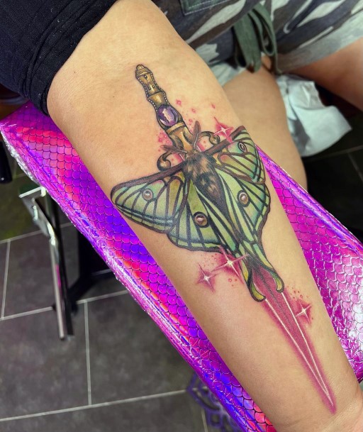 Impressive Ladies Neon Tattoo