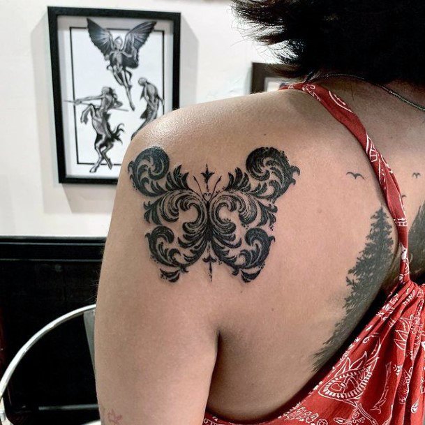 Impressive Ladies Ornamental Tattoo