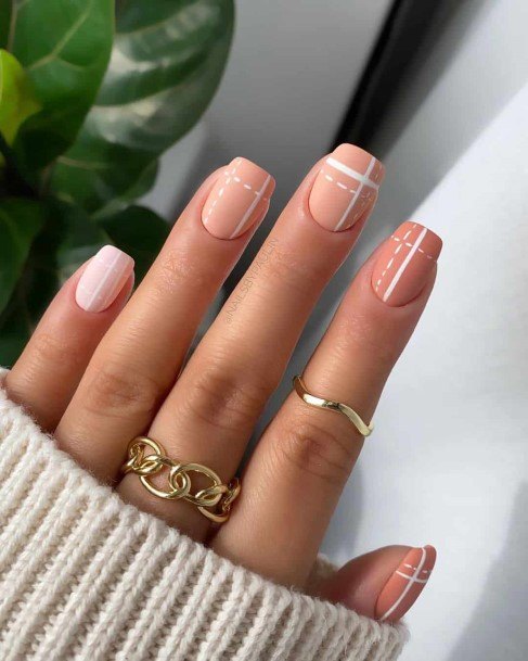 Impressive Ladies Peach Matte Nail