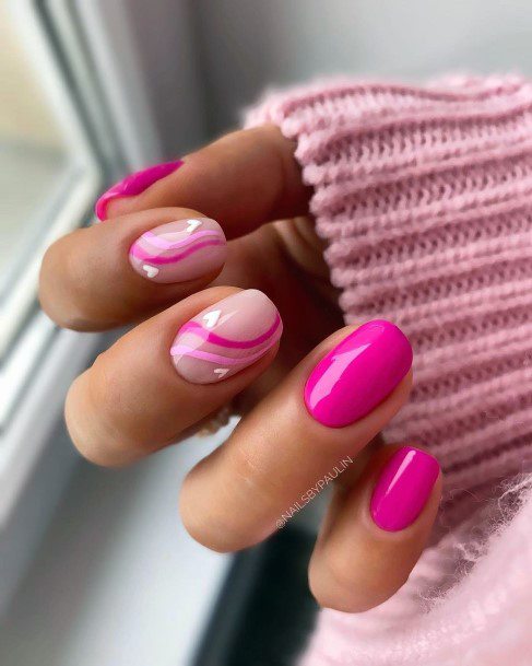 Impressive Ladies Pink Dress Nail