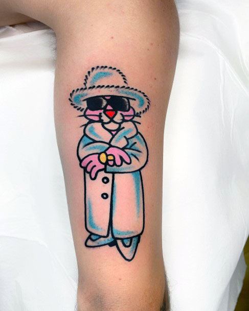 Impressive Ladies Pink Panther Tattoo