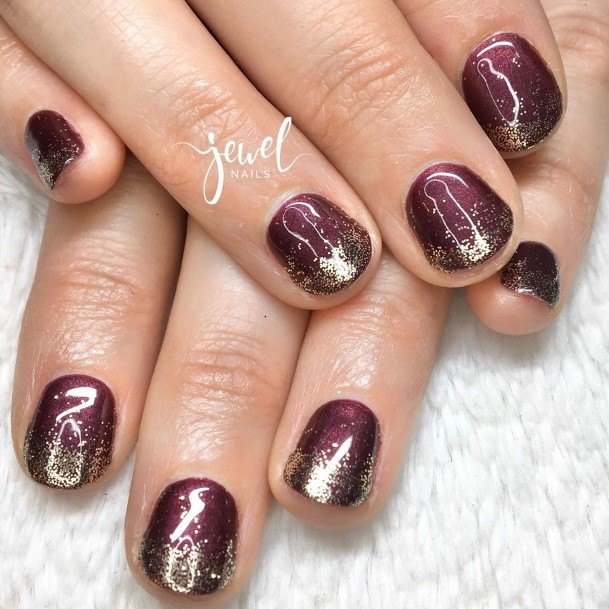 Impressive Ladies Plum Nail