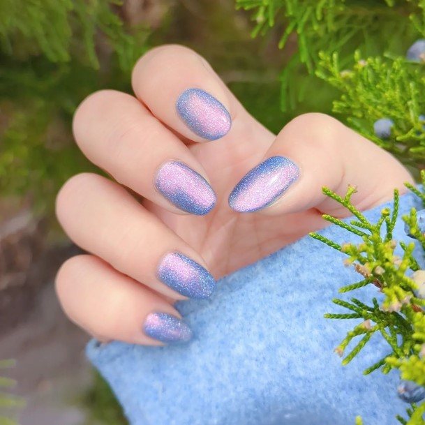 Impressive Ladies Purple Nail