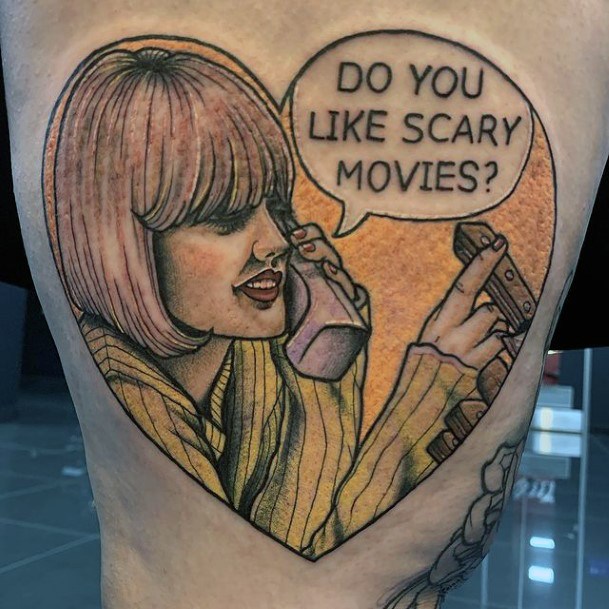 Impressive Ladies Scream Tattoo