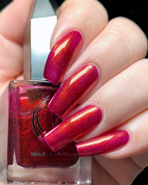 Impressive Ladies Shimmer Nail