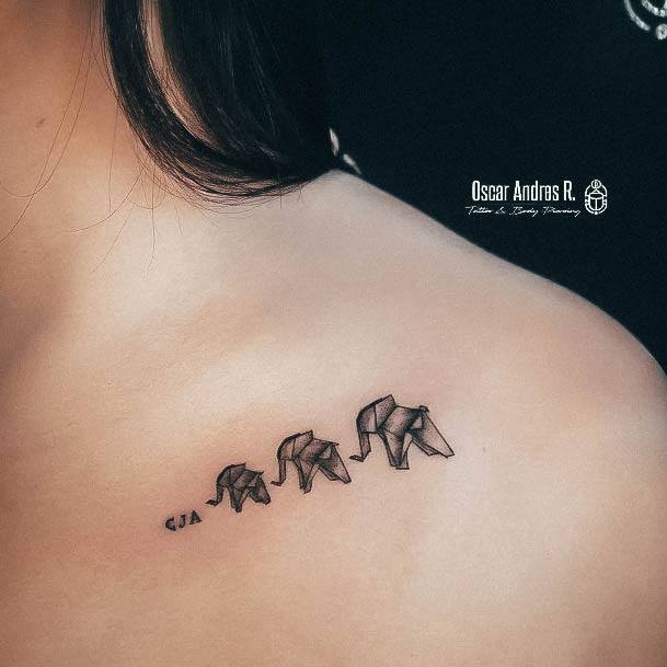 Impressive Ladies Small Elephant Tattoo