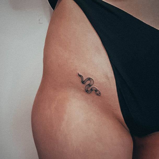 Impressive Ladies Small Hip Tattoo