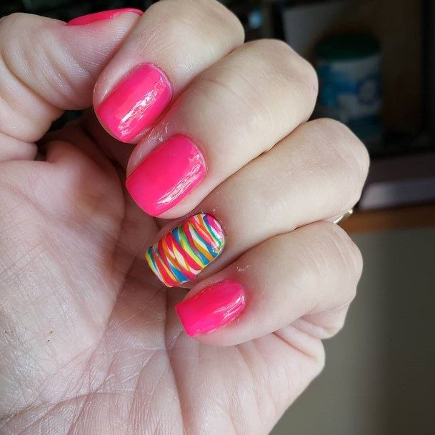 Impressive Ladies Striped Nail