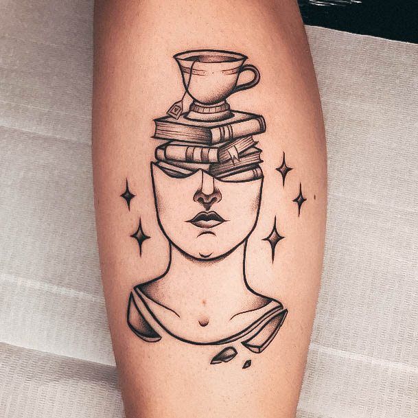 Impressive Ladies Tea Tattoo