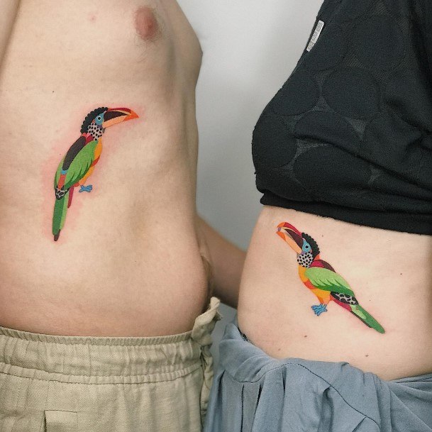 Impressive Ladies Toucan Tattoo