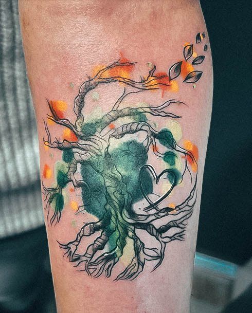 Impressive Ladies Tree Of Life Tattoo