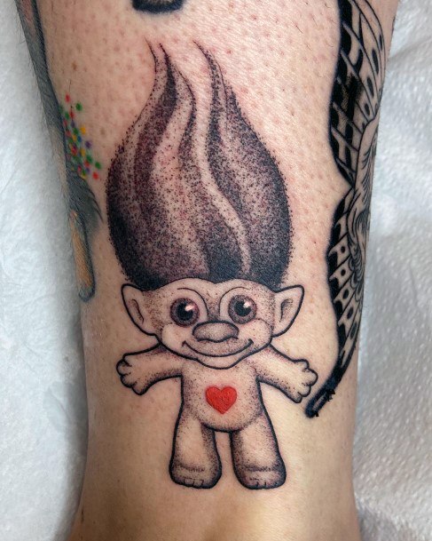 Impressive Ladies Troll Doll Tattoo