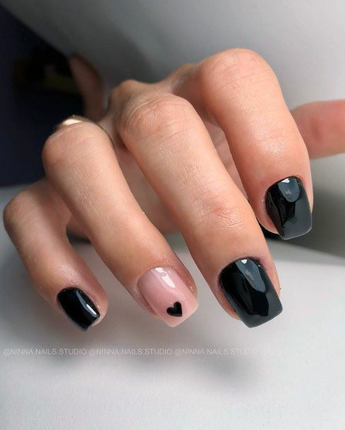 Incblackible Black Dress Fingernail For Ladies