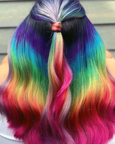 Incrainbowible Rainbow Hairstyles For Ladies