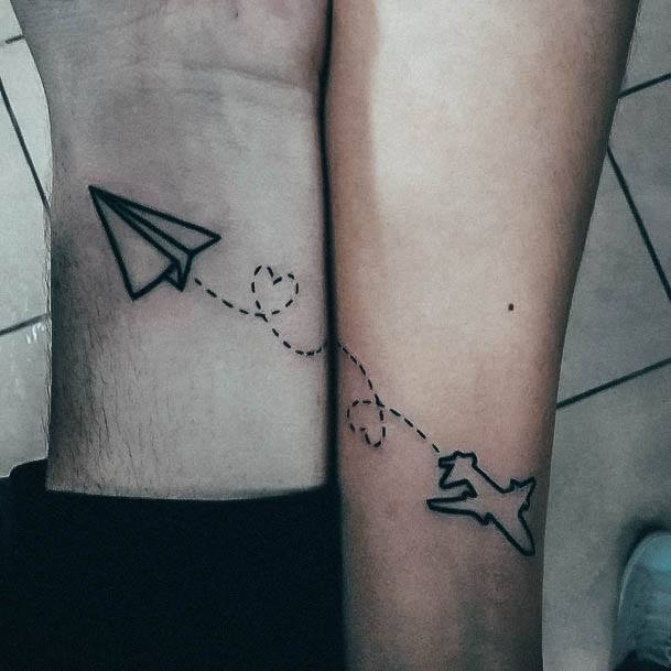 Incredible Airplane Tattoo For Ladies