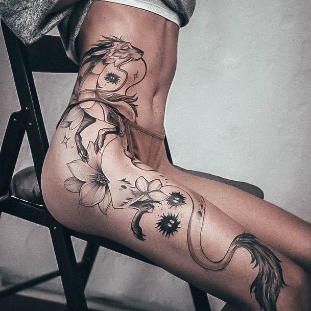 Incredible Anime Tattoo For Ladies