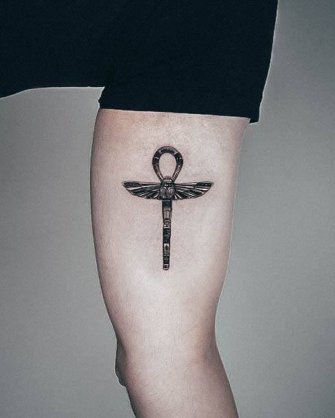 Incredible Ankh Tattoo For Ladies