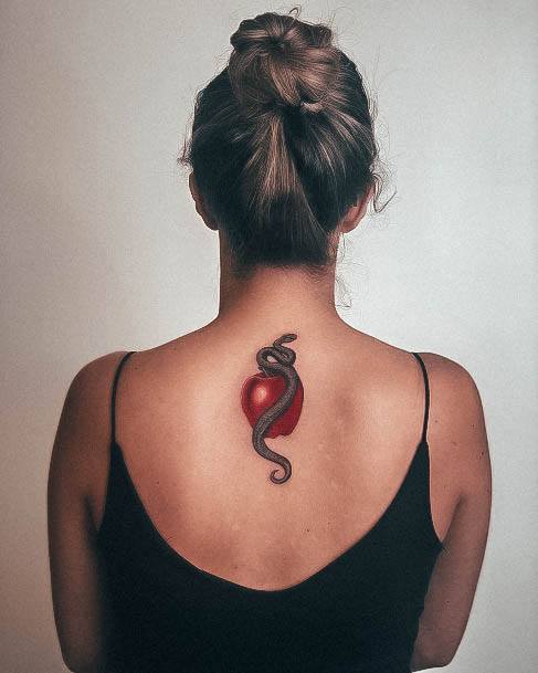 Incredible Apple Tattoo For Ladies