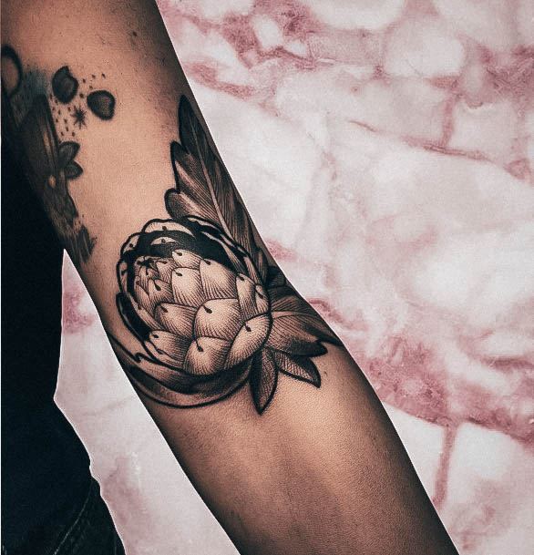 Incredible Artichoke Tattoo For Ladies