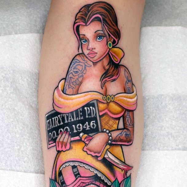 Incredible Belle Tattoo For Ladies