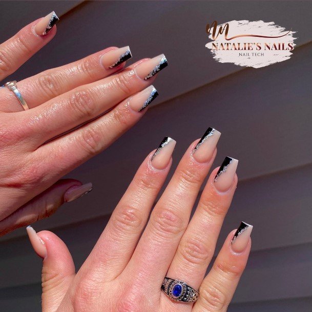 Incredible Black Prom Nail For Ladies