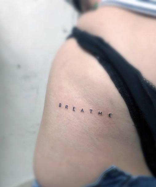 Incredible Breathe Tattoo For Ladies