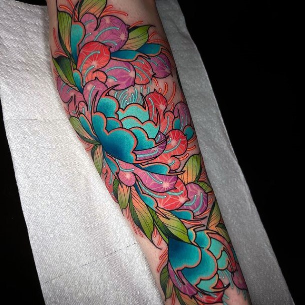 Incredible Bright Tattoo For Ladies