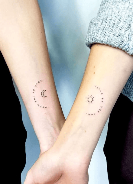 Incredible Brother Sister Tattoo For Ladies