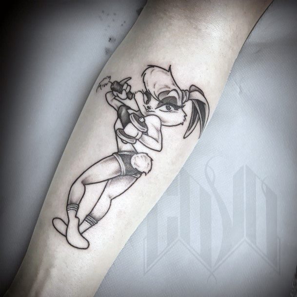 Incredible Bugs Bunny Tattoo For Ladies