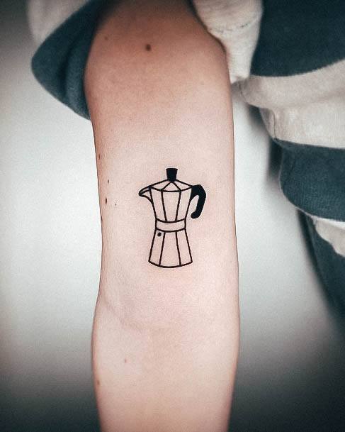 Incredible Coffee Tattoo For Ladies